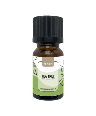 Tea Tree Oil 10ml by Trellis | 100% Pure Tea Tree Essential Oil | Premium Aromatherapy Oil for Diffusers for Home | Natural Vegan Cruelty Free Ethically Sourced in Australia & Bottled in UK Tea Tree 10.00 ml (Pack of 1)