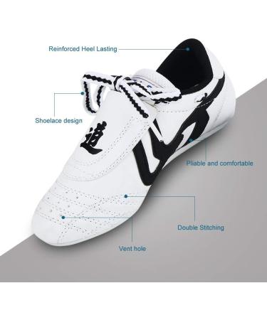 VGEBY Lightweight Taekwondo & Boxing Shoes for Kids & Teens - Size 28-31 (19.4cm) - Sport Kung fu & Taichi Shoes - Buy Online on GoSupps.com