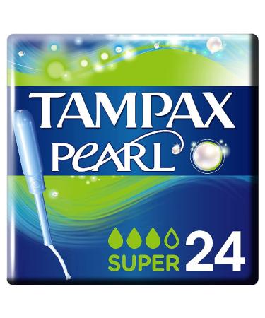 Tampax Tampons Pearl Super 24-pack 24 pieces (1 pack) - Buy Online on GoSupps.com