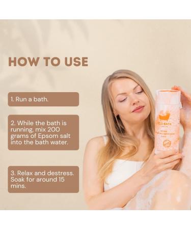 Eco Bath London Detox Epsom Salt Bath Soak 1KG | Grapefruit Magnesium Bath Salts for Post-Workout Recovery | 1 kg Tube - Buy Online on GoSupps.com