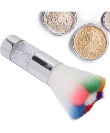 Verdant Touch Manicure Dust Brush Portable Colorful Makeup Brush Fluffy Blusher Brush Nail Art Dust Cleaning BrushSilver - Buy Online on GoSupps.com