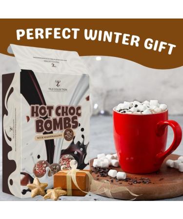 Hot Chocolate Bomb - 6 Flavoured Hot Chocolate Bombs with Marshmallow - Luxury Hot Chocolate Gift Set - Christmas Hot Chocolate Set for Kids and Adult - Christmas Stocking Filler - Buy Online on GoSupps.com