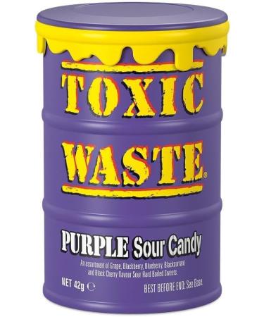 Toxic Waste 4 Mix | Ultra Sour Sweets Candy | Treat for Kids & Adults | Assortmnent of Green Purple & Red Flavours | For any Occassion | Suitable for Vegetarian - Buy Online on GoSupps.com