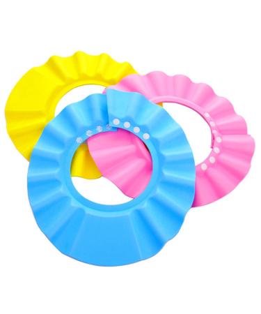 Adjustable Baby Shower Cap Hat - Resizable Shampoo Shield for Kids + Free Keychain | International Shipping - Buy Online on GoSupps.com
