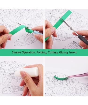 Quilling Kit for Adults - Handmade DIY Craft Set for Beginners - Paper Filigree Painting Tools - Room Wall Art Decor - Green Turtle Design 8x10 inch (Basic) - Buy Online on GoSupps.com