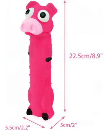 Chiwava 3-Pack 9-Inch Squeaky Dog Toys - Interactive Latex Puppy Play in Assorted Colors - Buy Online on GoSupps.com
