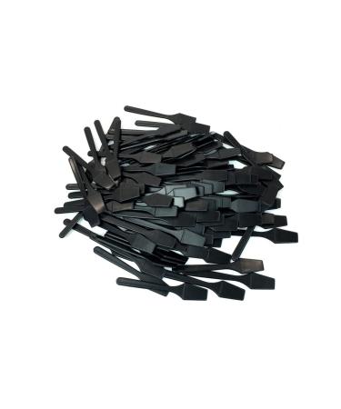 Beauticom Pana Brand 400 Pieces Black Cosmetic Makeup Disposable Plastic 2.5" Spatulas for Skin Care & Facial Cream Masks - Ideal Beauty Tools - Buy Online on GoSupps.com