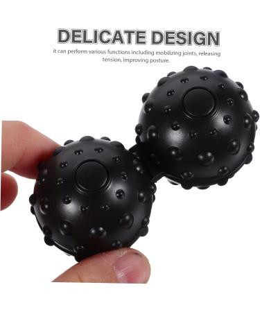 Gatuida 2pcs Double Massage Ball - Trigger Point Body Massager for Muscle Relief & Pain Relief - Black Lacrosse Peanut Roller Balls - Ideal for Foot & Bunsen Burner Massage - Buy Online on GoSupps.com