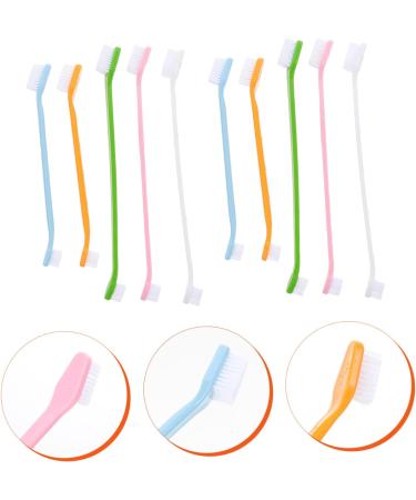 BESPORTBLE 20 Pcs Pet Toothbrush Pet Toothpaste Pet Teeth Cleaning Dog Oral Cleaning Toothbrush Dog Tooth Nylon 1 count (Pack of 1) Assorted Colorx2pcs - Buy Online on GoSupps.com
