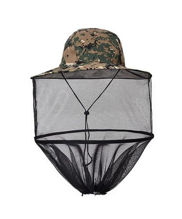 FARBEIR Midge Head Net Collapsible Face Net Mesh Nylon Mosquito Head Net for Outdoor Hiking Camping Climbing Fishing and Walking