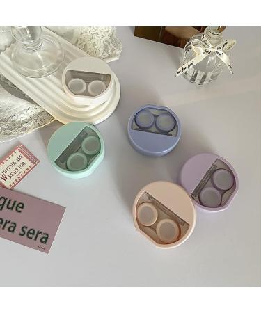 Qxiao Cute Portable Contact Lens Case for Girls - Flower Storage Containers for Beauty Lenses - Rose - 1PC - Buy Online on GoSupps.com