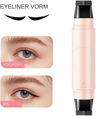 Eyeliner Stamp Eye Stencils Makeup Tool Smooth Precision Pen Multifunctional Design for Makeup Family and Girlfriends Black - Buy Online on GoSupps.com