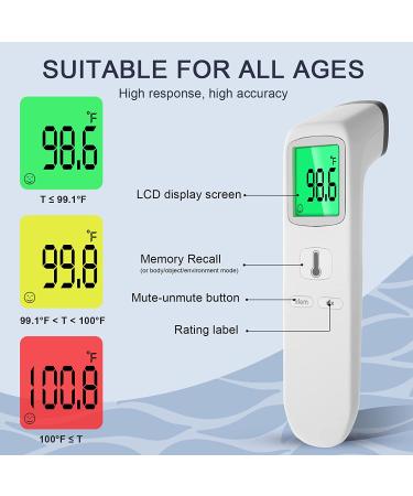 Infrared Non-Contact Thermometer for Adults & Kids - 3-in-1 Digital Fever Detector - Buy Online on GoSupps.com