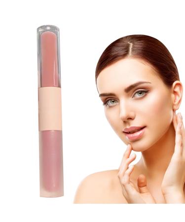 Eastuy Water Glass Lip Gloss | Non-sticky Lip Balm with 2 Heads Lip Makeup for Home Dates Travel Shopping Meetings Parties Proms by Eastuy