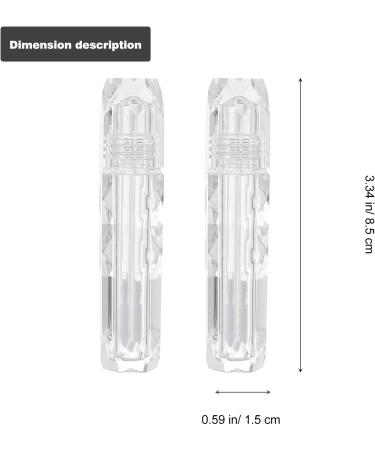 Lot de 5 Tubes Transparents Vides pour Brillant L vres Mini Contenant de Rouge L vres Rechargeable Flacon Compact sans Fuite pour DIY Maquillage et Voyage - Buy Online on GoSupps.com