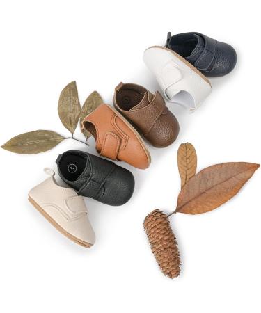 Sonsage Infant Baby Oxford Shoes | Anti-Slip Lace-Up Trainer for First Walkers | 6-12 Months | C Brown - Buy Online on GoSupps.com
