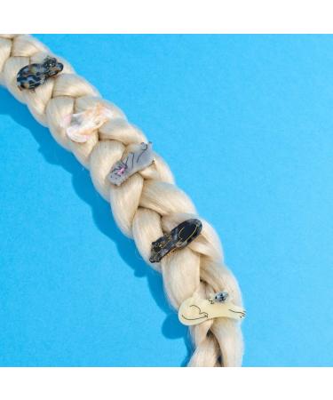 Tortoiseshell Cat Hair Clips - Small Cellulose Acetate Hair Clips for Girls (Pack of 2) - Buy Online on GoSupps.com