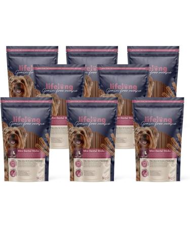 Amazon Brand Lifelong Mini Dental Sticks for Small Dogs - Grain-Free Chicken Formula 56g (Pack of 8) - International Shipping Available - Buy Online on GoSupps.com