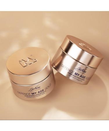 Bionike Defence My Age Gold Intensive Facial Cream Nipple Strengthening Anti-Ageing Repairs Strengthens & Repolps Mature Pelli Dona Hydration & Elasticity to Skin 50 ml - Buy Online on GoSupps.com