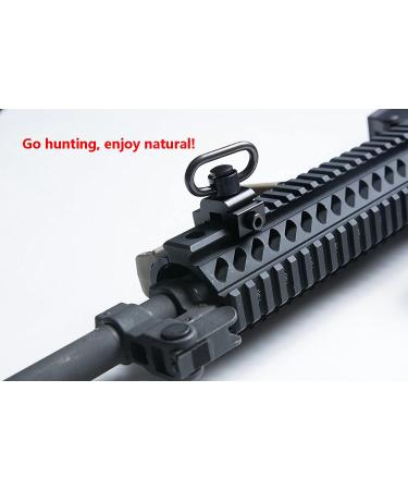 Xage QD Sling Swivel Mount with Base Rail & Push Button - Picatinny/Weaver Sling Attachment - Buy Online on GoSupps.com