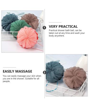 2pcs Pumpkin Bath Balls | Exfoliating Sponge & Scrubber | Mens Loofah for Shower | Bathroom Supplies - Buy Online on GoSupps.com