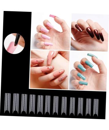 Beavorty 1 Set Nail set Nail Tips Clip Extension Nail Plate nail extension Manicure Grinding Strip DIY manicure kit professional nail kit white High heel stiletto plastic - Buy Online on GoSupps.com