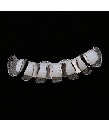 Hip Hop Hollow Tooth Hip Hop Teeth Grillz Easy to Wear Portable Rapper Costume Teeth Jewelry and Party Photo Props for Halloween for Women Men Gift (Black) - Buy Online on GoSupps.com