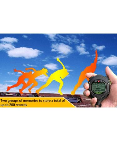 Digital Stopwatch Timer with Back Light Stop Watch 0.001second Timing|100 Lap Memory Large dispaly Alarm Clock for Coach Sports Swimming Running Marathon Competition(100LAP(Back Light)) - Buy Online on GoSupps.com