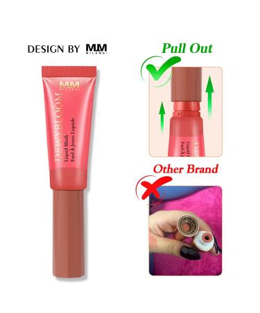 3 Colors Liquid Blush Makeup Wand | Long Lasting Dewy Finish | Weightless Blendable Formula | Soft Cushion Applicator | Cheeks Tint for Natural Glow - Buy Online on GoSupps.com