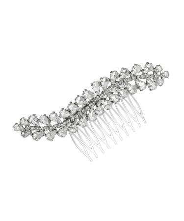 Didiseaon 1 Pc Comb Glammetic Glamzilla Headpuones Silver Dance Parties Glamorous The Wed Hair Prop Creative Headdress Unique Hair Accessories Decorate Hairpin Bride Headgear Alloy