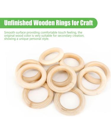 20PCS Natural Wood Rings for Crafts - Macrame DIY Wooden Rings 55mm/2.2inch - Buy Online on GoSupps.com