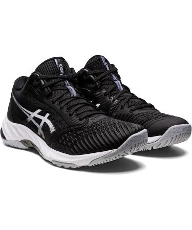 ASICS Men's Netburner Ballistic FlyteFoam Mid Top Volleyball Shoes 10.5 - Black/White - Buy Online on GoSupps.com