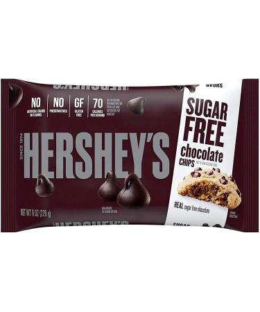 Hershey's Sugar Free Semi-Sweet Baking Chips - 8 oz (2 Pack) | Low Carb Chocolate Chips - Buy Online on GoSupps.com