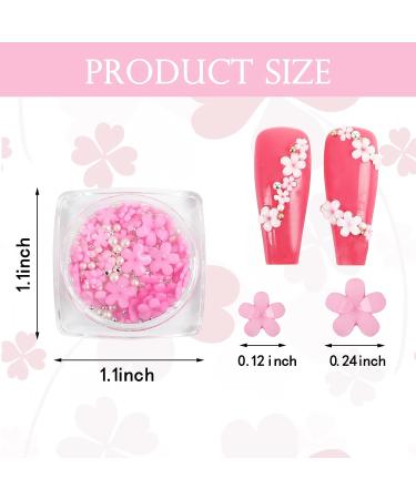 Whaline 12 Boxes 3D Flower Nail Art Charms with Pearls, Caviar Beads, and Rhinestones - DIY Nail Design Accessories - Buy Online on GoSupps.com