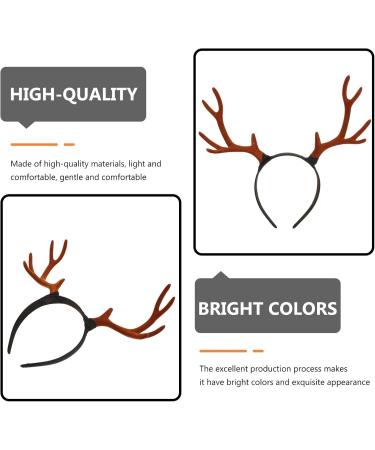 FRCOLOR Antlers Headband Deer Antlers Headband Reindeer Antlers Hairband Christmas Halloween Big Antlers Hair Hoop - Buy Online on GoSupps.com