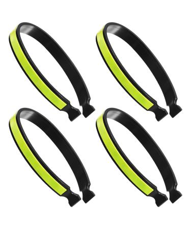 Geosar 2 couple bike pants clips reflective pants clips Elastic trouser chips reflectors pvc coated bicycle clips bike ankle tapes for men women cyclists