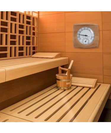 Buy 2-in-1 Wooden Thermo-Hygrometer - Digital Sauna Thermometer & Humidity Meter for Sauna Accessories - Buy Online on GoSupps.com