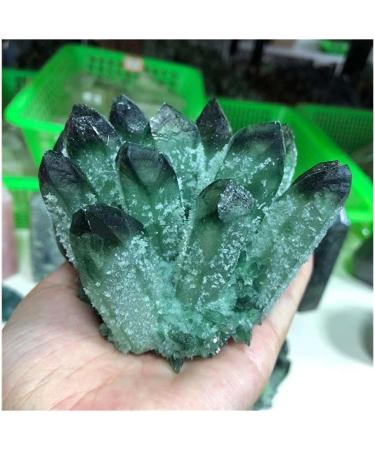for Natural Green Ghost Phantom Quartz Crystal Cluster Rock Stones and Crystals Specimen Home Decor Crystal Cluster - Buy Online on GoSupps.com