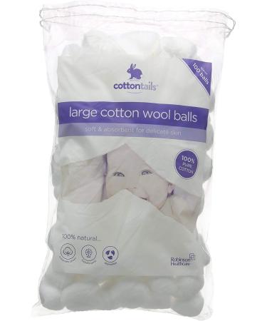 Cottontails Large Cotton Wool Balls - Pack of 200