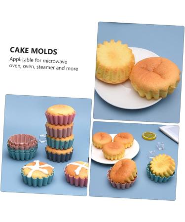 Ciieeo 36 Pcs Silicone Muffin Cup Baking Trays Reusable Baking Molds Soap Wrapping Paper Reusable Muffin Cups Exquisite Biscuit Molds Cupcake Covers Mini Delicate Baking Tools Silica Gel 7.5X6.3CMx3pcs - Buy Online on GoSupps.com