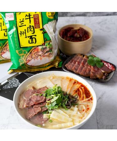 Alley noodles Lanzhou ramen noodles Sichuan chili and hemp noodles Chongqing noodles spicy substitute supper noodles Hot and Sour Rice Noodles (Lanzhou noodles 3 bag) - Buy Online on GoSupps.com