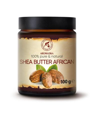 Shea butter 100g cold -pressed - 100% pure and of course - nurfined Karit Body Butter - Ghana - Africa - Care for Face - Body - Hair - Hair - Sheabzter 100 g (1 Pack) - Buy Online on GoSupps.com