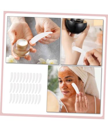 100pcs Spoon Cream Spoon Tool Face Care Products Mini Spoon Face Spatula Makeup Spatula Eye Cream Spoon Face Cream Spoon Applicator for Eye Cream Scraper 5.50X1.50X0.10CM White - Buy Online on GoSupps.com