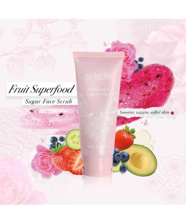 Girlactik Fruit Superfood Sugar Face Scrub (Tube) 2.82 Ounce (Pack of 1) - Buy Online on GoSupps.com