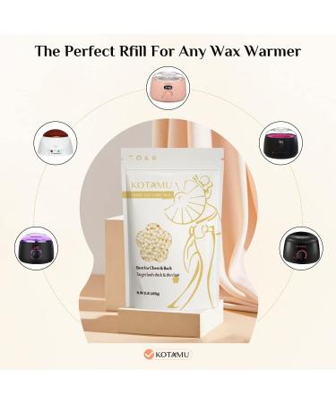 KOTAMU Hard Wax Beads for Hair Removal 450g Cream Wax Beads for Sensitive Skin Full Body Face Chest Back Leg Bikini Brazilian Waxing Wax Beans for Women Men at Home Wax Refill (Thick Hair Formula) - Buy Online on GoSupps.com