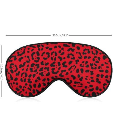 Buy Jaguar Leopard Print Sleep Mask for Women - Adjustable Eye Shades with Black Spots & Elastic Strap - Buy Online on GoSupps.com