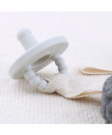 Apooke Baby Schnuller-Clip Trailer | Soft Plush Moon Toy Pacifier Chain | Anti-Drop Bite Ring Organizer for Infants | Ideal Baby Decorations & Gifts for Boys & Girls - Buy Online on GoSupps.com