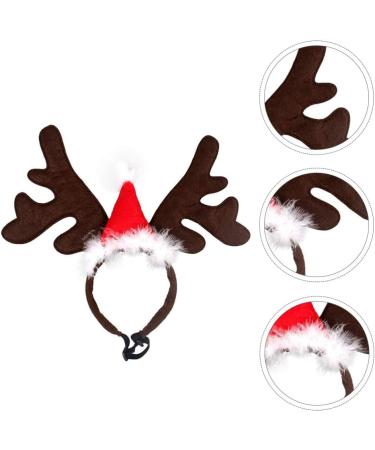 Pretyzoom Christmas Pet Headband - Reindeer Antlers & Moose Hat for Dogs & Cats - Festive Xmas Party Accessories - Buy Online on GoSupps.com