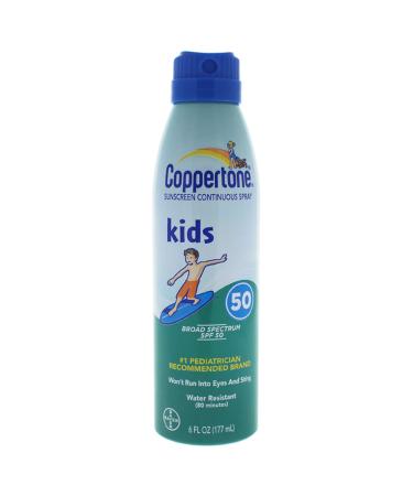 Coppertone Kids Sunscreen Continuous Spray SPF 50 6 oz
