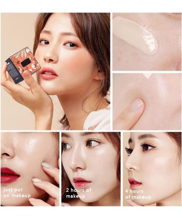 Mushroom Head Air Cushion Foundation BB Cream Moisturising Concealer Lightweight & Smoothing Flawless Moisturising Oil Control Even Skin Tone Makeup Base Natural - Buy Online on GoSupps.com